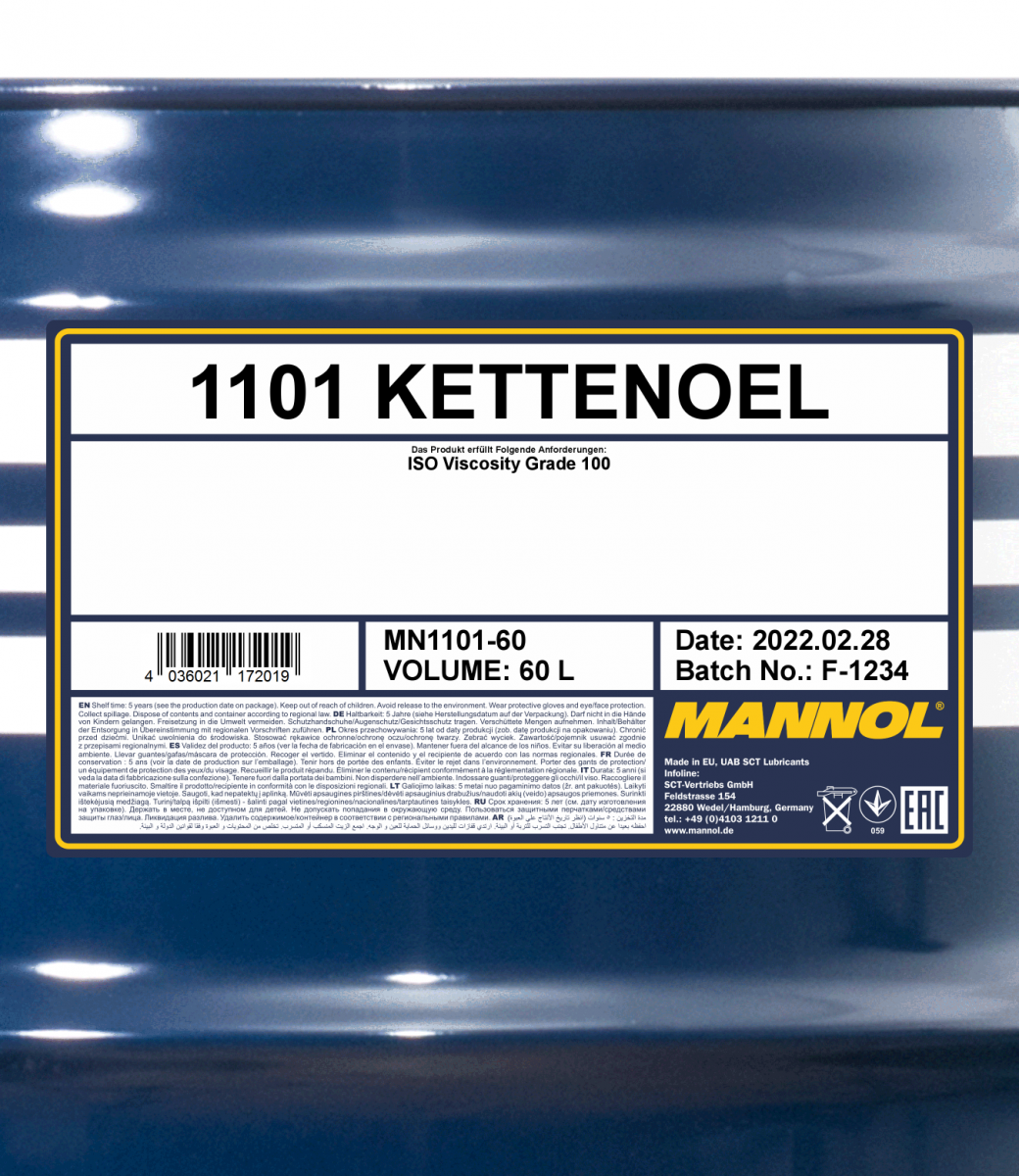 Motorsäge Kettensäge Öl Kettenöl MANNOL MN1101-1 4 X 1 Liter bei