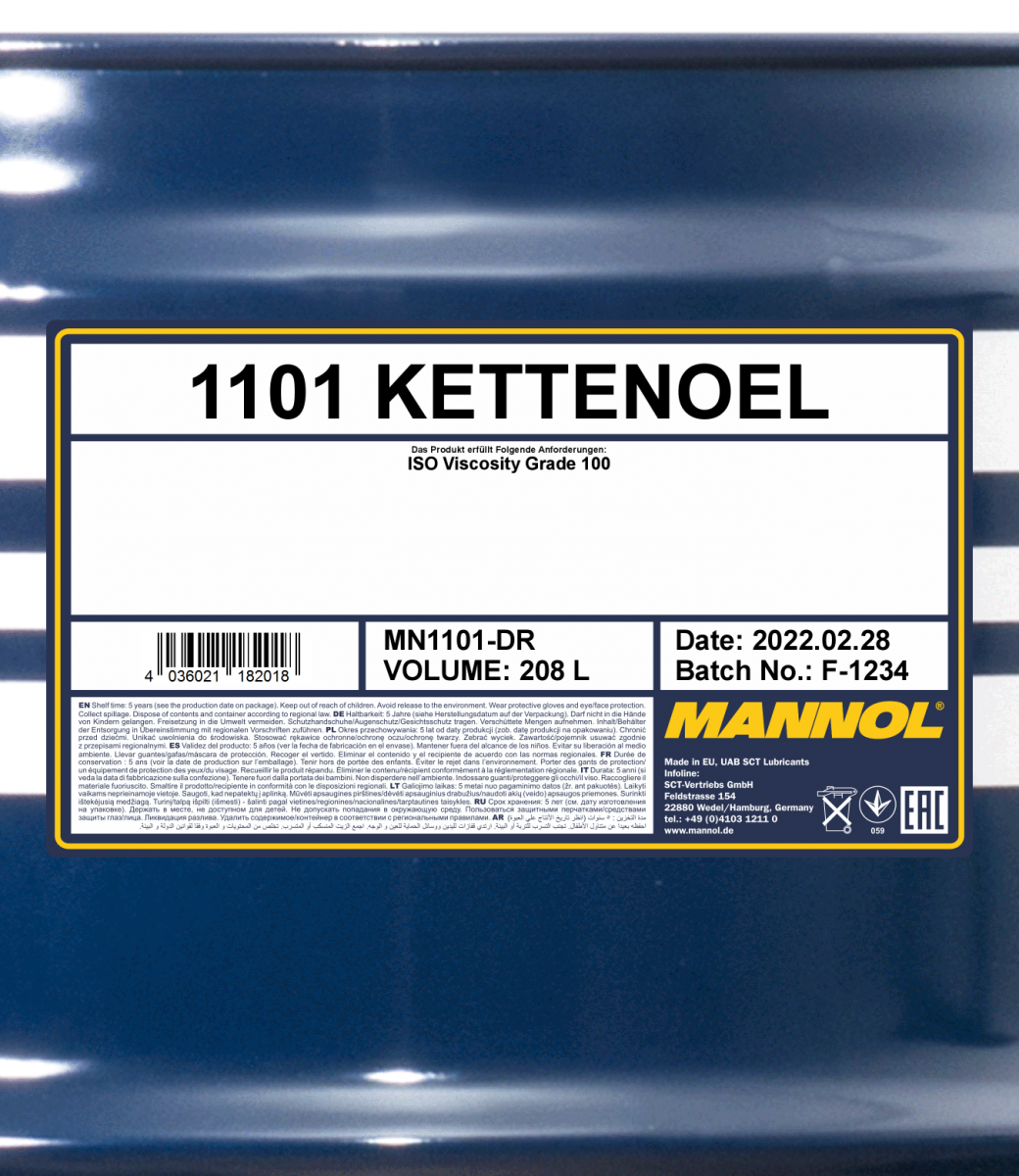 1l Mannol 1101 Kettensägenöl Kettenöl für Motorsägen, Kettensägenöle, Service Flüssigkeiten