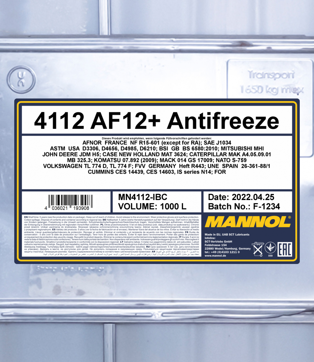 Radiator Antifreeze MANNOL WL100276 buy online