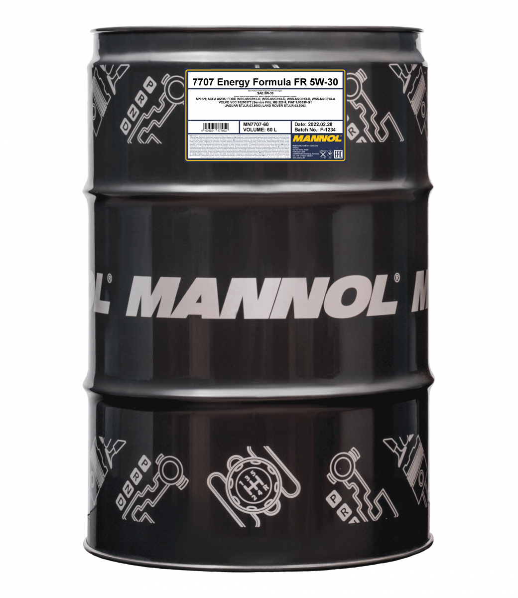 ECD Germany 5L 5W30 Mannol 7707 O.E.M. Motoröl + Ölfilter Motorölfilter  Filter Höhe: 93mm