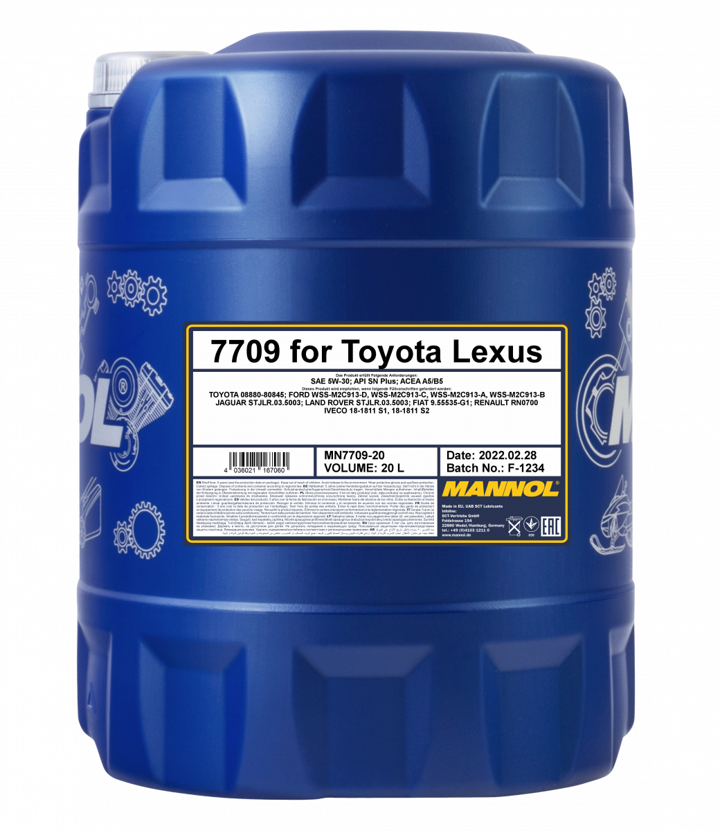 Mannol Full Synthetic Engine Oil 5W-30 for modern Toyota & Lexus- MN7709  (1L)