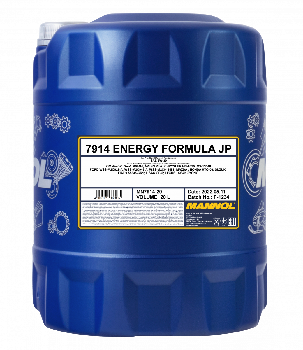 MANNOL Engineoil 5W30 Energy Formula JP 2 X 4 liters buy online b