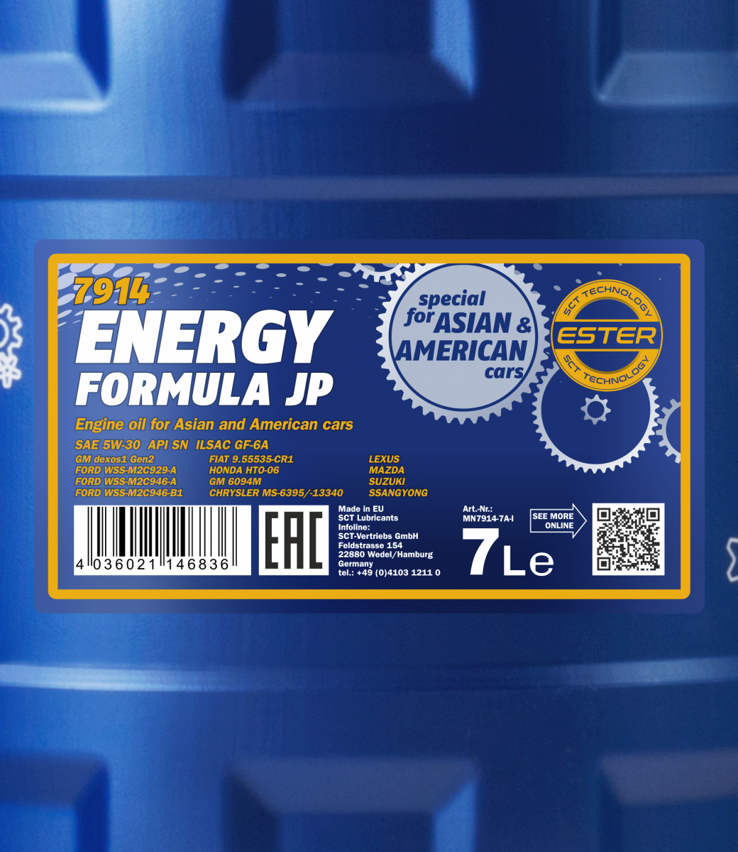 7914 mannol energy formula JP 5W30 4 L. (Metal) synthetic engine oil 5W-30